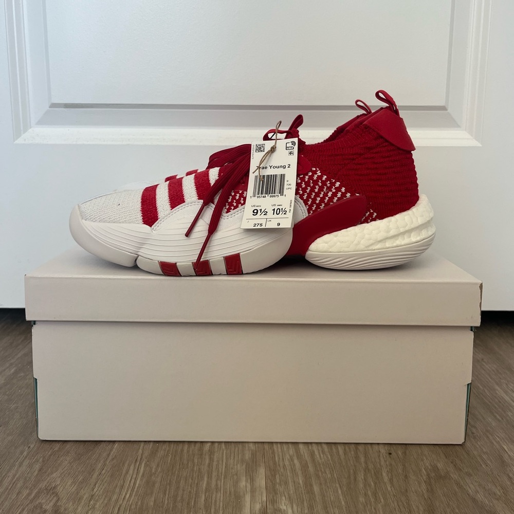 Tray Young 2 Team Power Red Adidas Basketball Shoes Brand New with Box